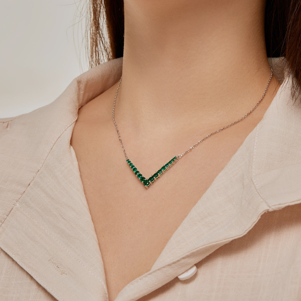 [Everoly JW]Ornate Round Cut Necklace