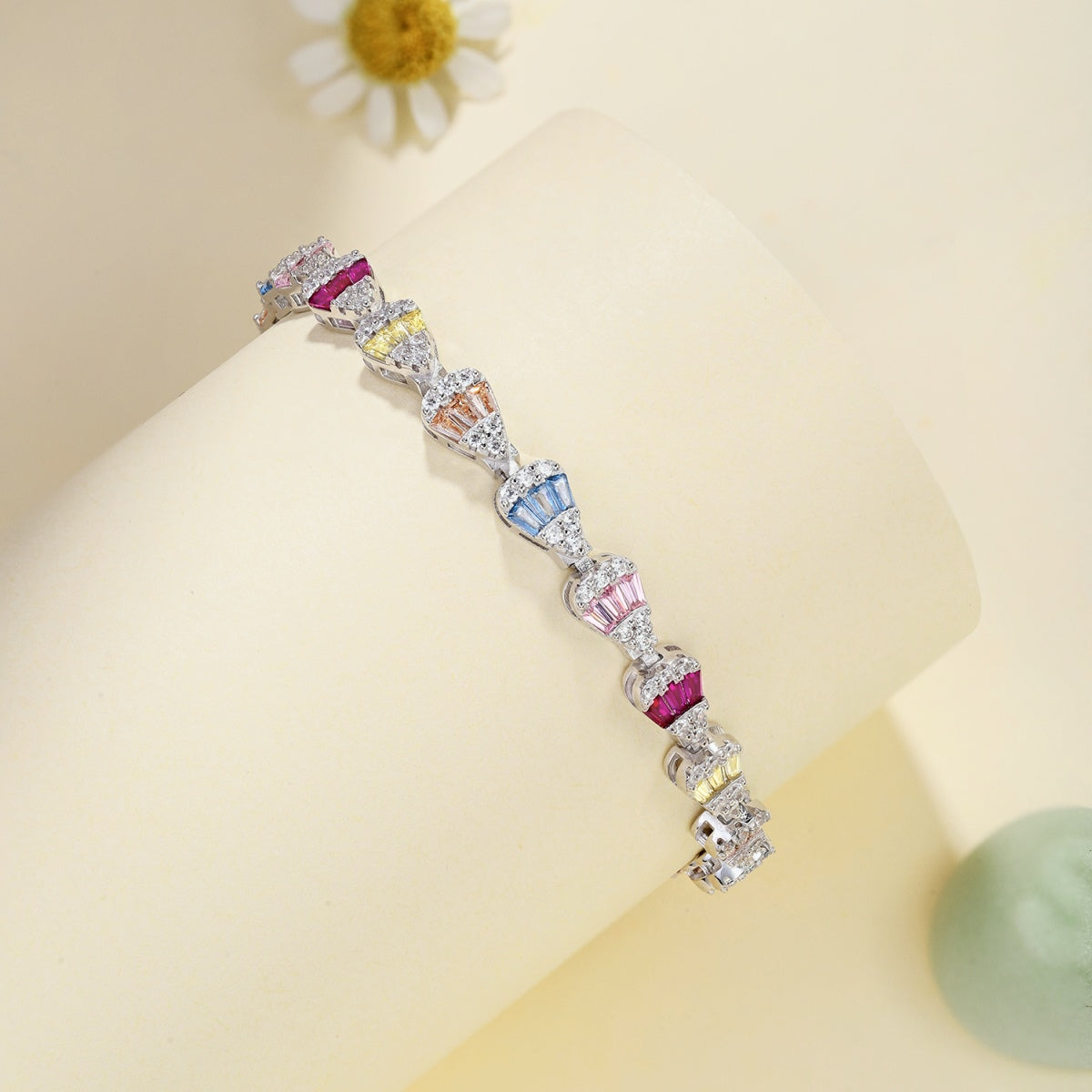 [Everoly JW]Radiant Water Drop Shape Daily Bracelet