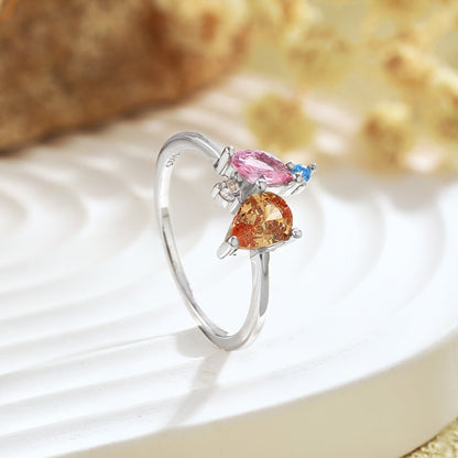 [Everoly JW]Radiant Colorful Multi Cut Daily Ring