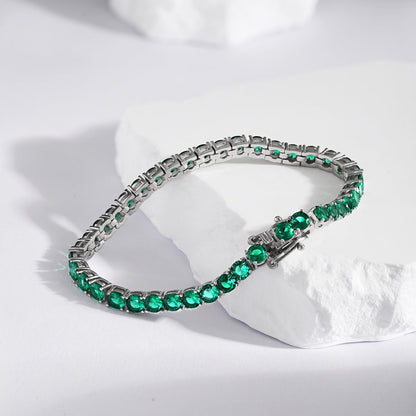 [Everoly JW]Radiant Colorful Round Cut Party Bracelet