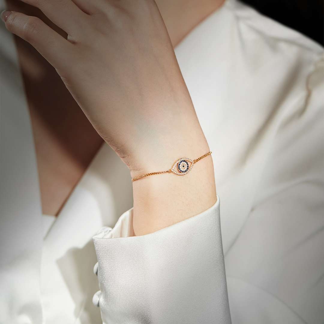 [Everoly JW]Dazzling Eye Shape Necklace