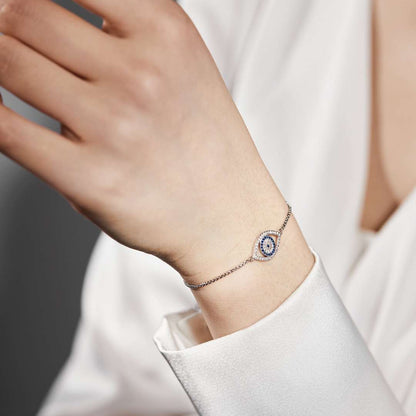[Everoly JW]Dazzling Eye Shape Necklace