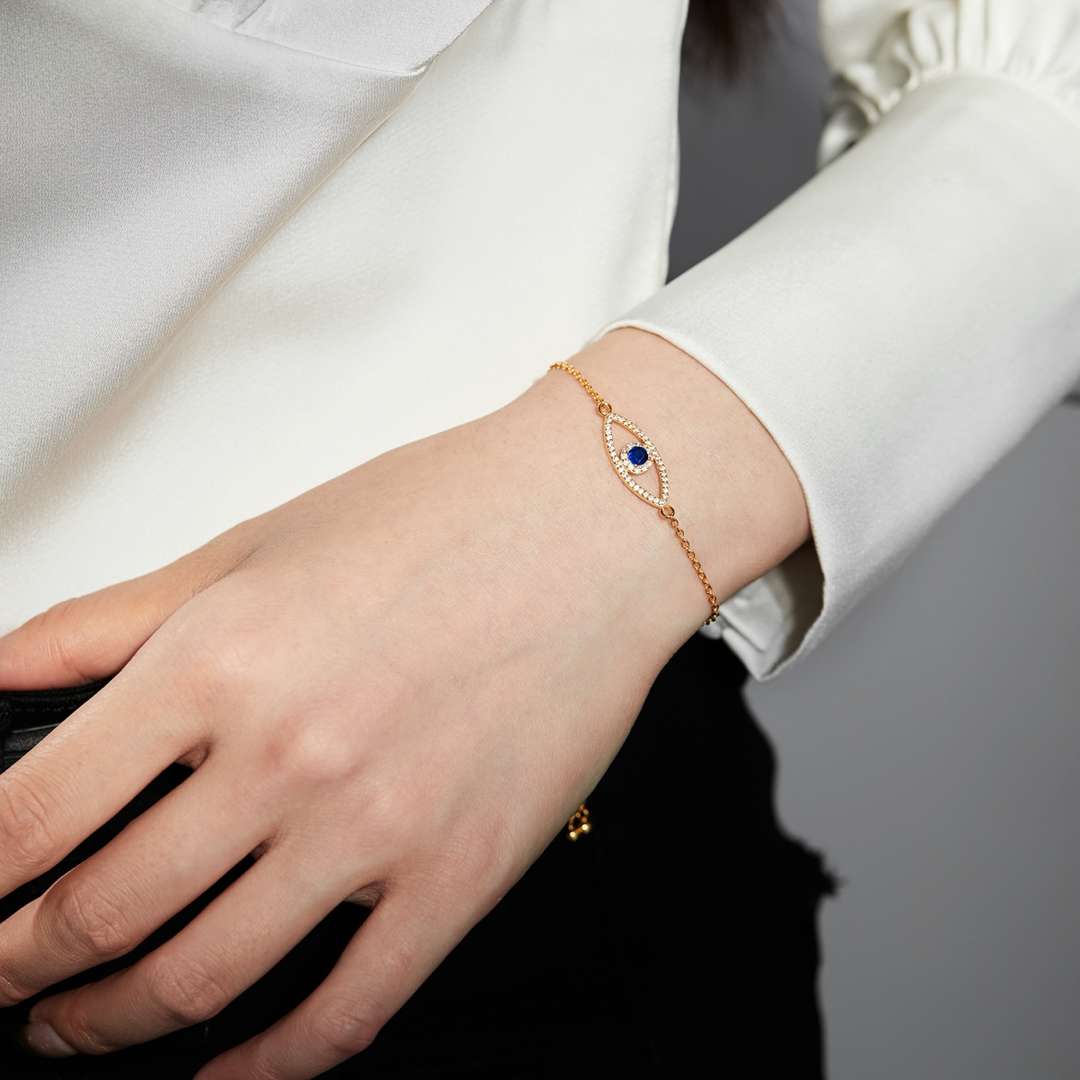 [Everoly JW]Devil's Eye Hollow Design Bracelet