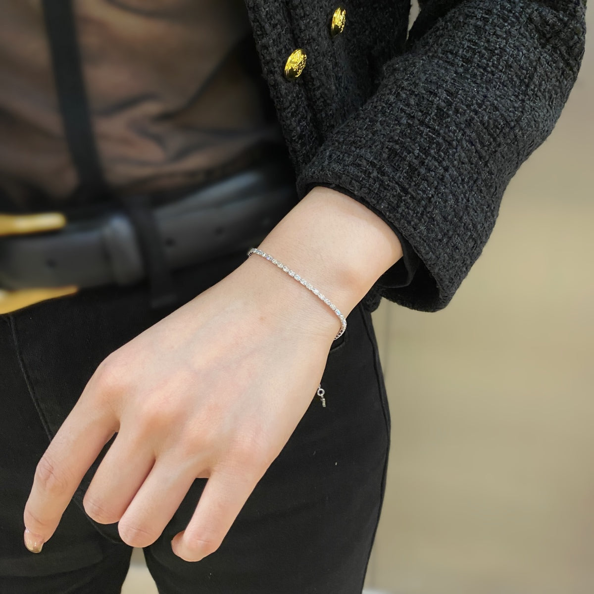 [Everoly JW]Elegant Emerald Cut Daily Bracelet
