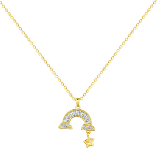 [Everoly JW]Unique Rainbow Star Necklace