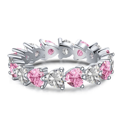 [Everoly JW]0.25 Carat Radiant Romance Heart Cut Lover Ring