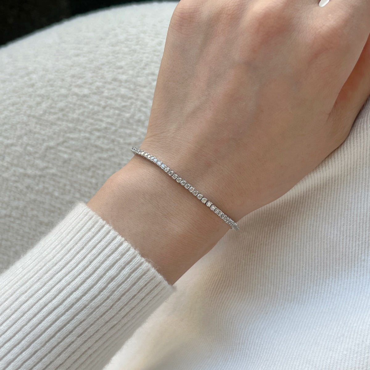 [Everoly JW]Dazzling Exquisite Round Cut Daily Bracelet