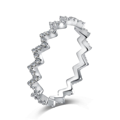 [Everoly JW]Delicate Enchanting Wave Shape Daily Ring