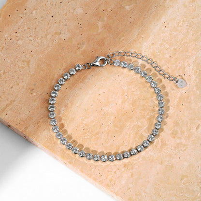 [Everoly JW]Dazzling Sparkling Round Cut Daily Bracelet