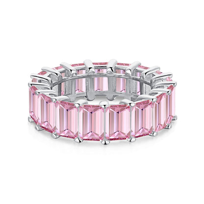 [Everoly JW]0.75 Carat Elegant Emerald Cut Tennis Ring