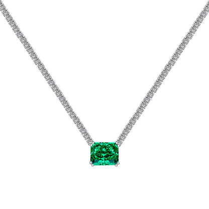 [Everoly JW]4.0 Carat Elegant Radiant Cut Necklace