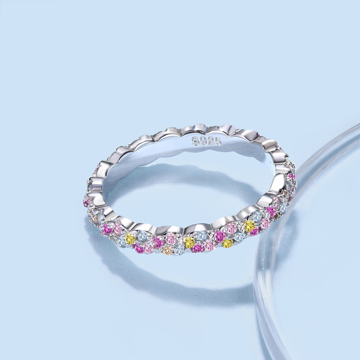 [Everoly JW]Dainty Ebullient Round Cut Daily Ring