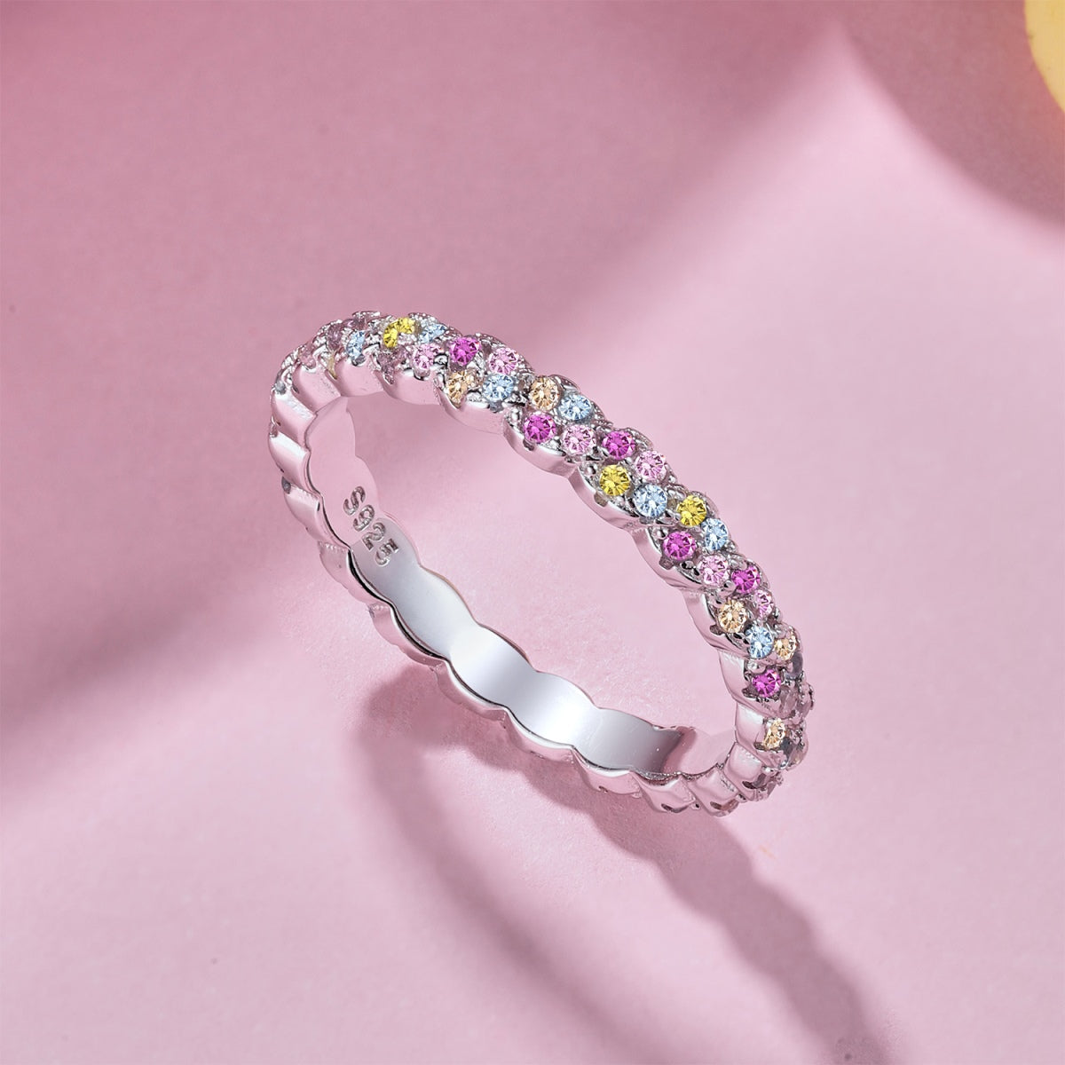 [Everoly JW]Dainty Ebullient Round Cut Daily Ring