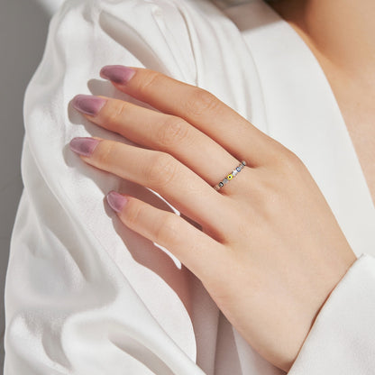 [Everoly JW]Sparkling Vibrant Round Shape Daily Ring