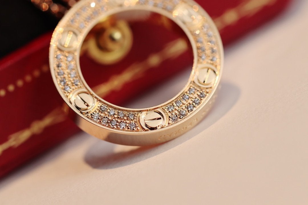 [Everoly JW]LOVE NECKLACE ADJUSTABLE ROSE GOLD
