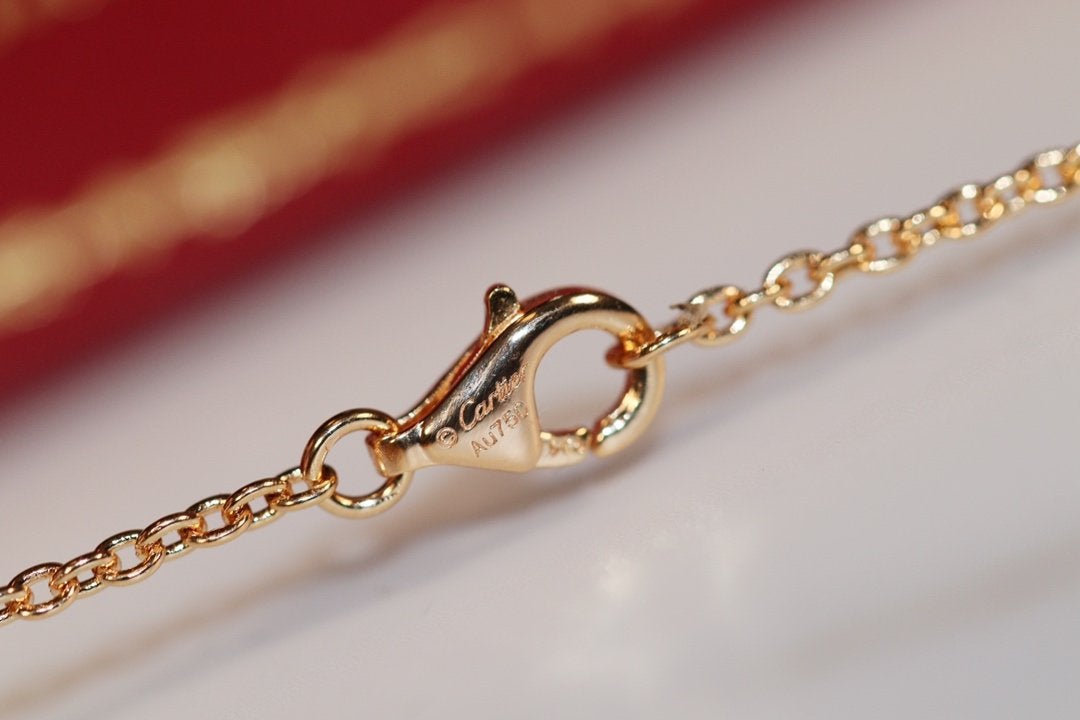 [Everoly JW]LOVE NECKLACE PINK GOLD AND SILVER