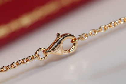 [Everoly JW]LOVE NECKLACE PINK GOLD AND SILVER