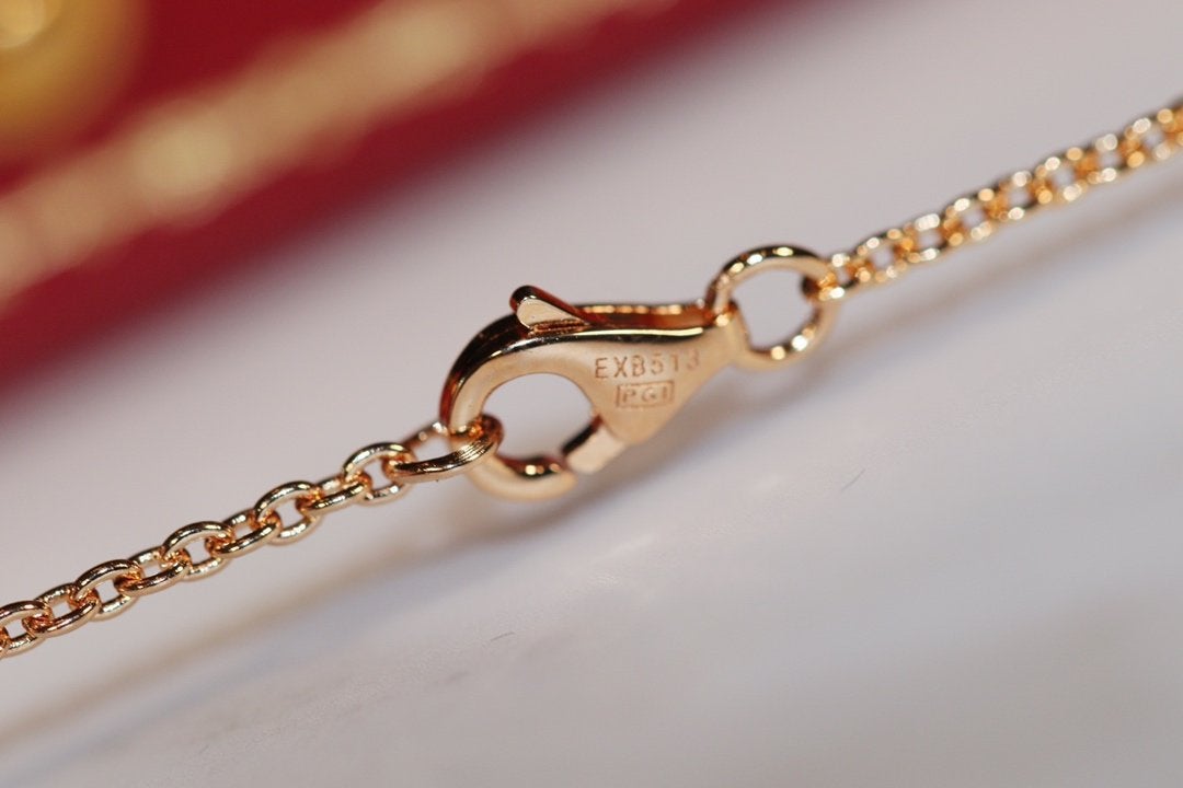 [Everoly JW]LOVE NECKLACE PINK GOLD AND SILVER