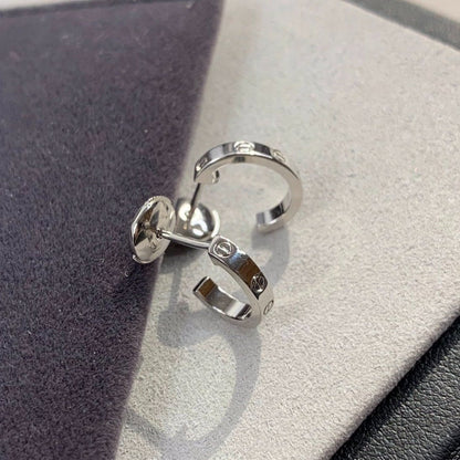 [Everoly JW]LOVE EARRINGS 2.65MM SILVER