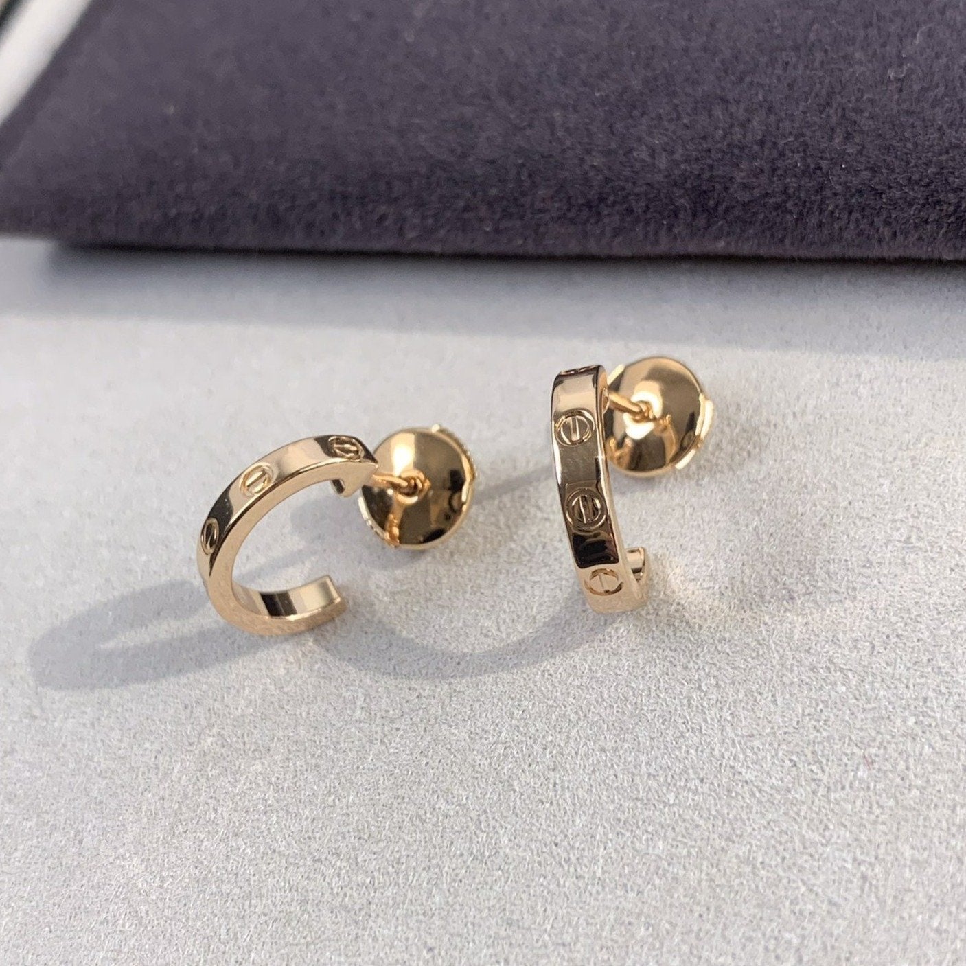 [Everoly JW]ラブイヤリング 2.65mm ピンクゴールド