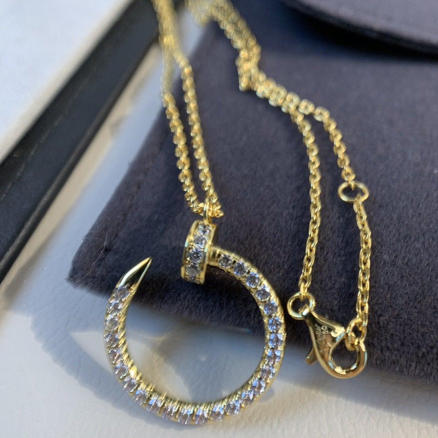 [Everoly JW]JUSTE NECKLACE GOLD DIAMONDS