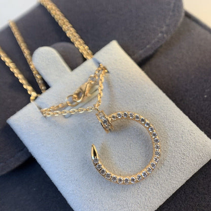 [Everoly JW]JUSTE NECKLACE PINK GOLD DIAMONDS