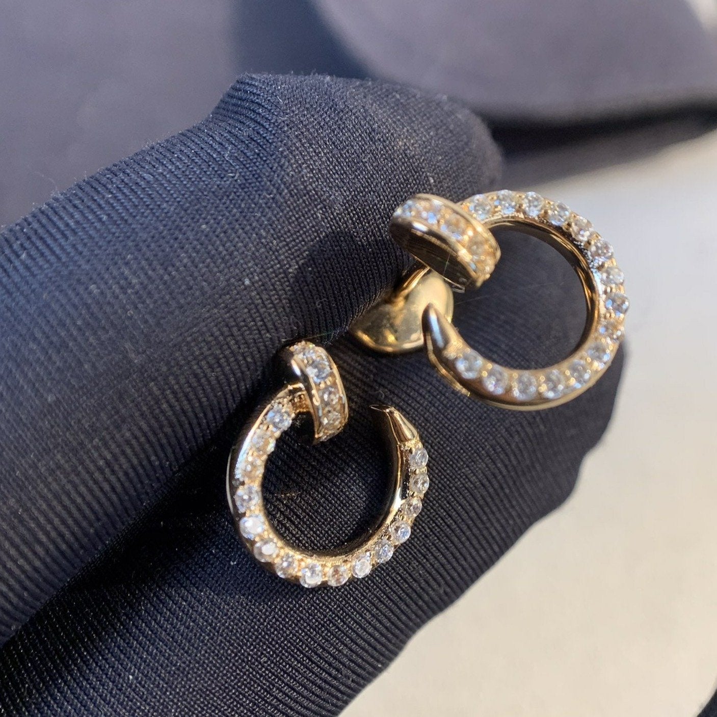 [Everoly JW]JUSTE EARRINGS GOLD DIAMONDS