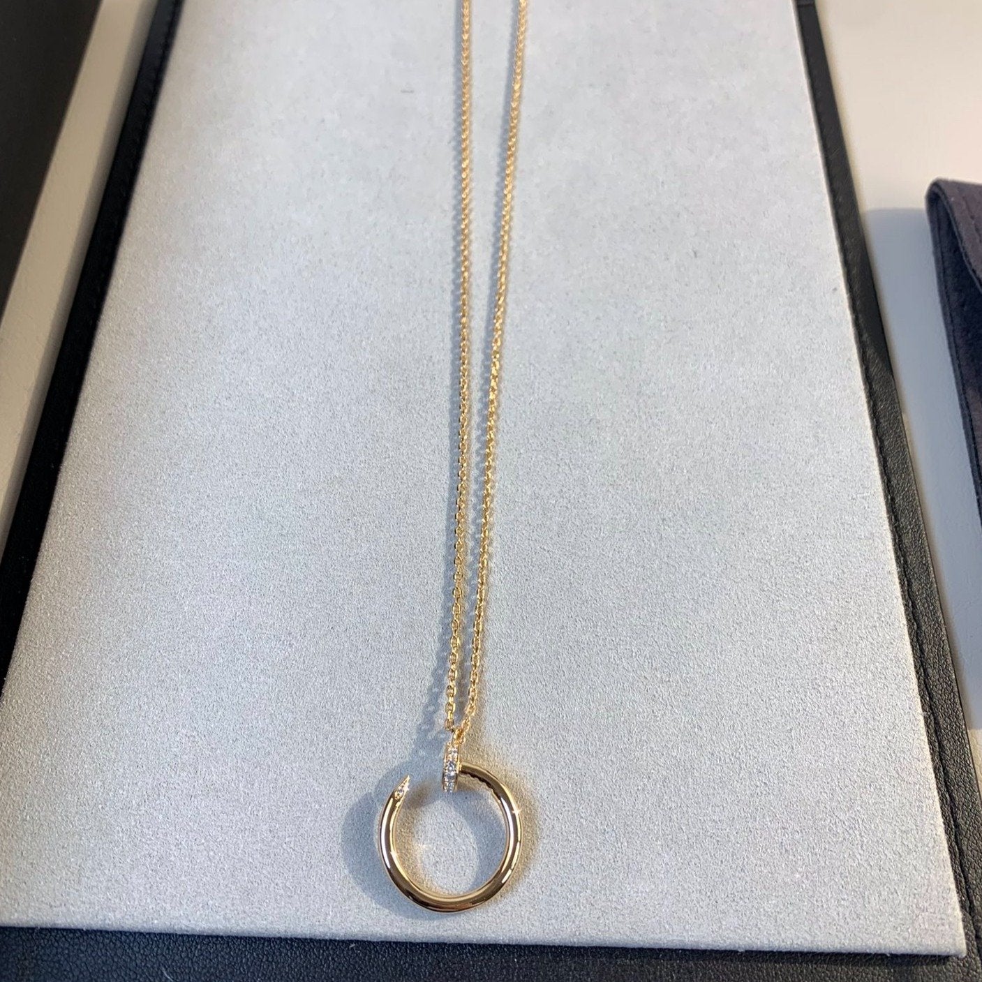 [Everoly JW]JUSTE NECKLACE PINK GOLD