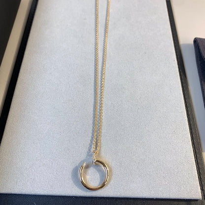 [Everoly JW]JUSTE NECKLACE PINK GOLD