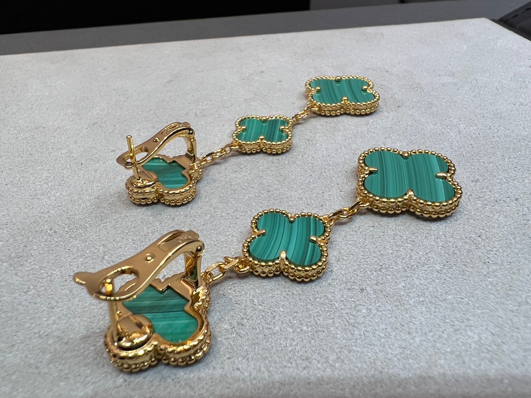 [Everoly JW]CLOVER MALACHITE 3 MOTIFS GOLD