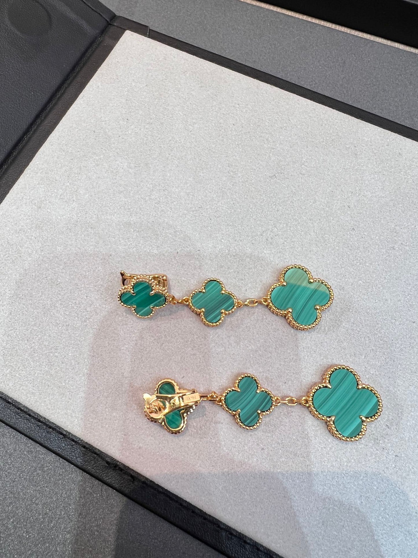 [Everoly JW]CLOVER MALACHITE 3 MOTIFS GOLD