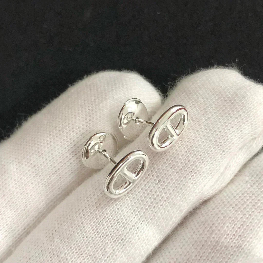 [Everoly JW]CHAINE SMALL EARRINGS GOLD AND SILVER