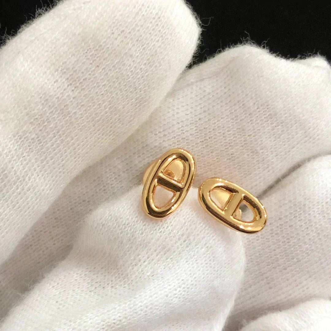 [Everoly JW]CHAINE SMALL EARRINGS GOLD AND SILVER