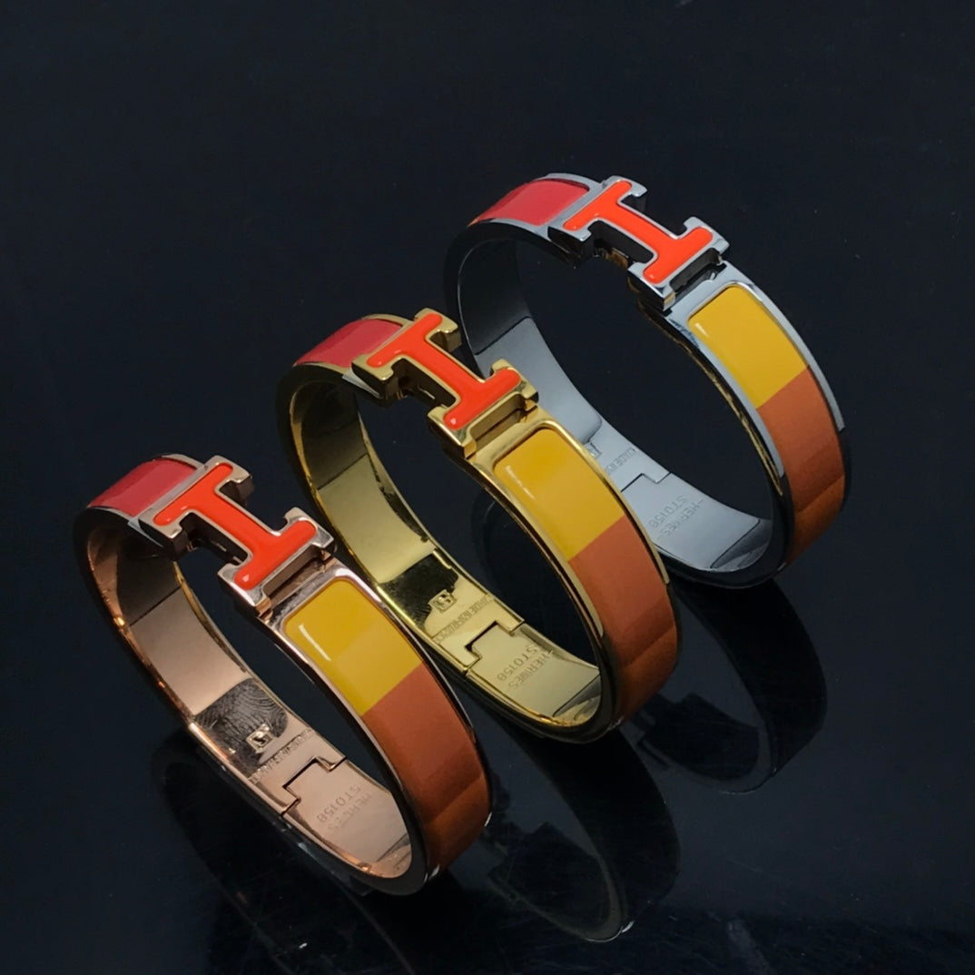 [Everoly JW]H BRACELET ORANGE RAINBOW CERAMIC