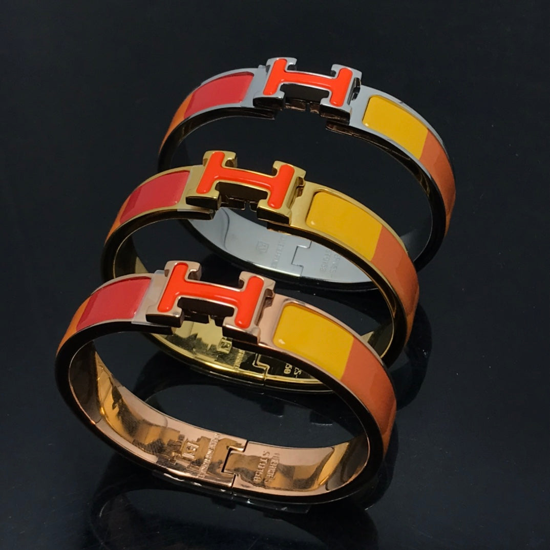 [Everoly JW]H BRACELET ORANGE RAINBOW CERAMIC