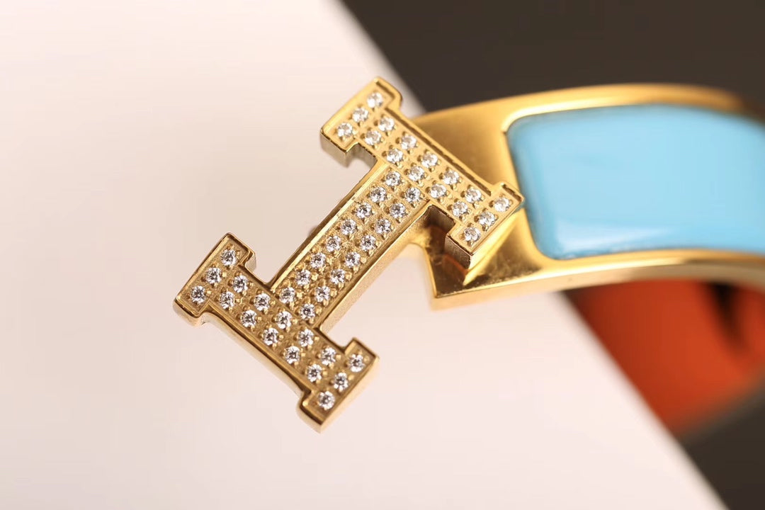 [Everoly JW]H CLOUD BLUE BRACELET GOLD DIAMOND