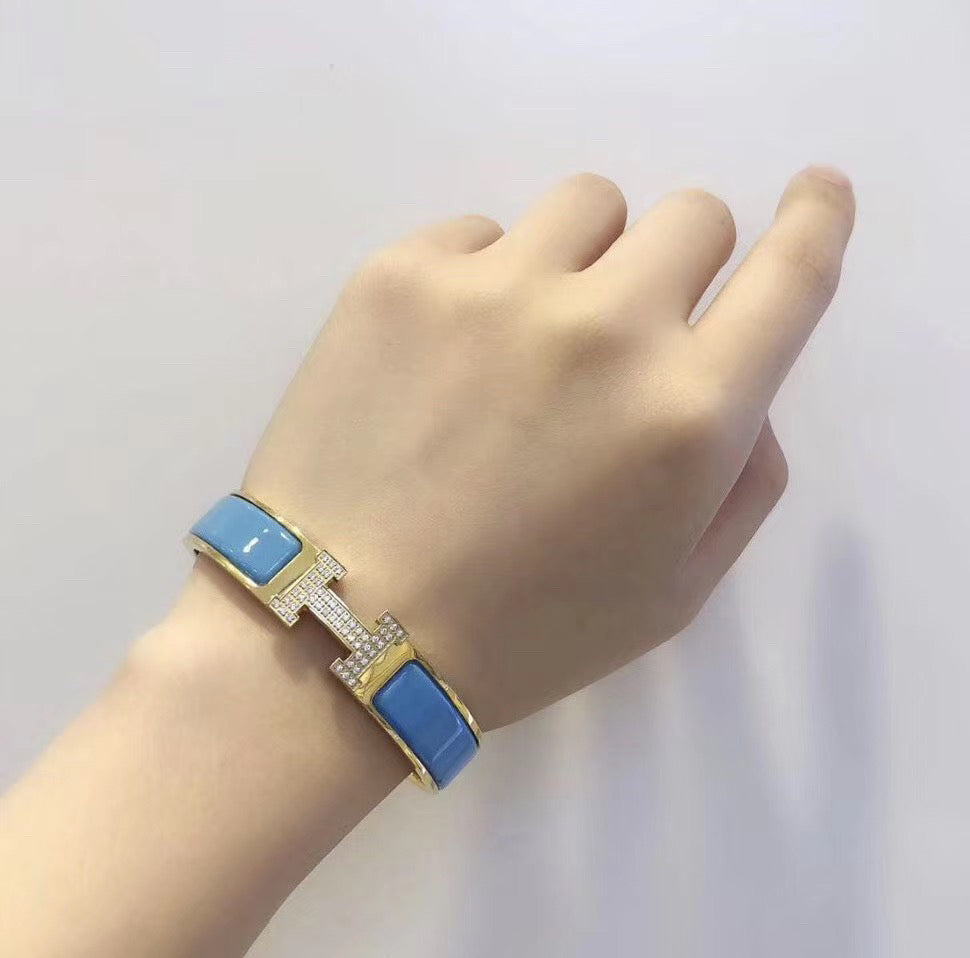[Everoly JW]H CLOUD BLUE BRACELET GOLD DIAMOND