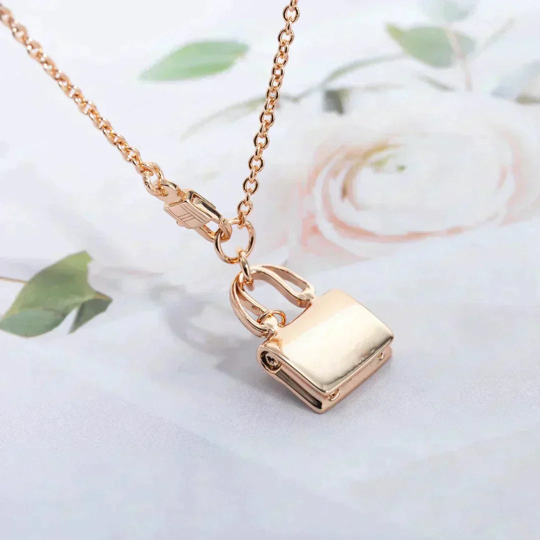 [Everoly JW]AMULETTE PEDANT ROSE GOLD NECKLACE