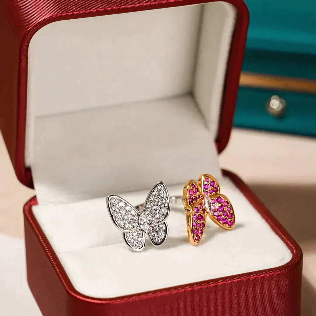 [Everoly JW]TWIN BUTTERFLY DIAMOND RING