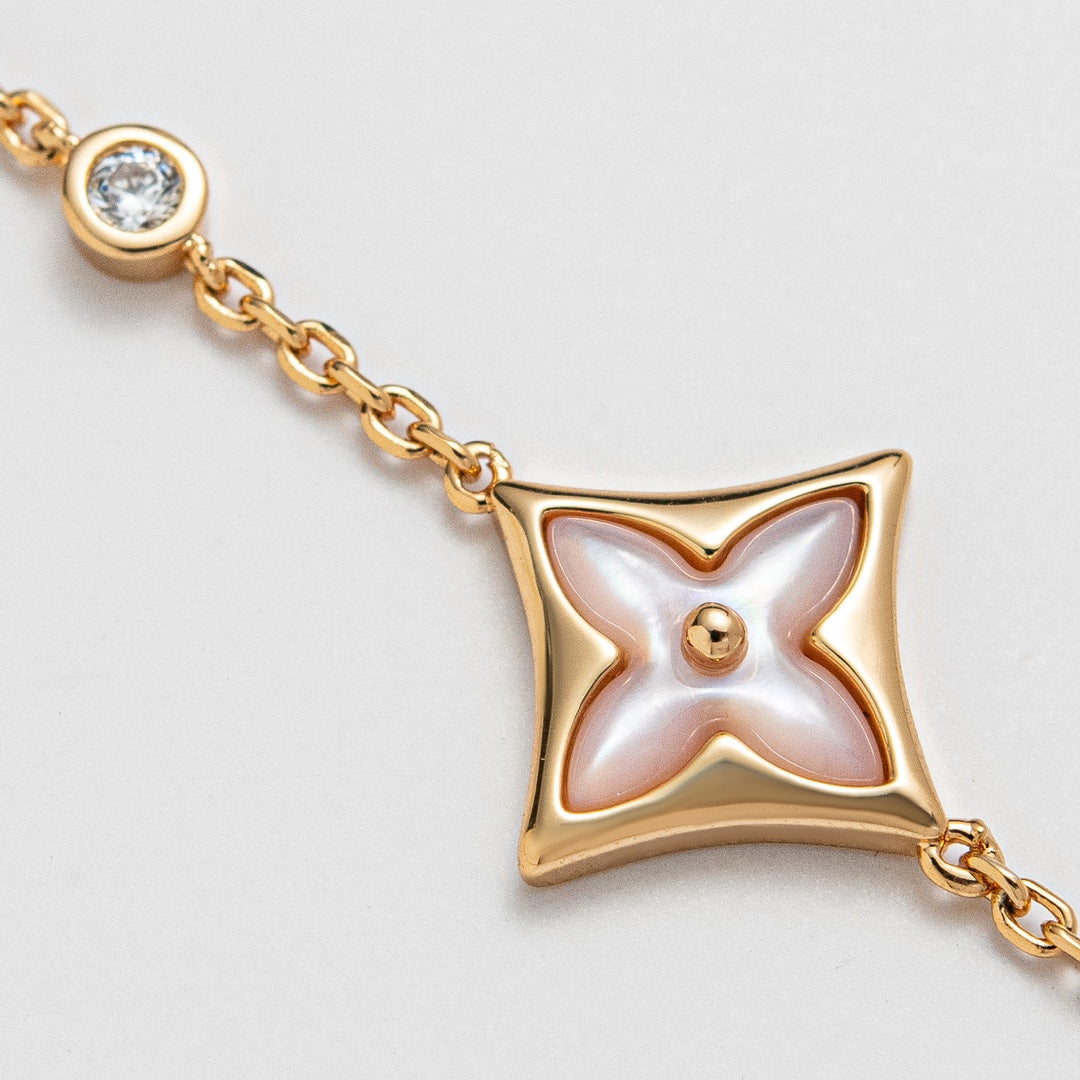 [Everoly JW]STAR 1 DIAMOND PINK GOLD BRACELET