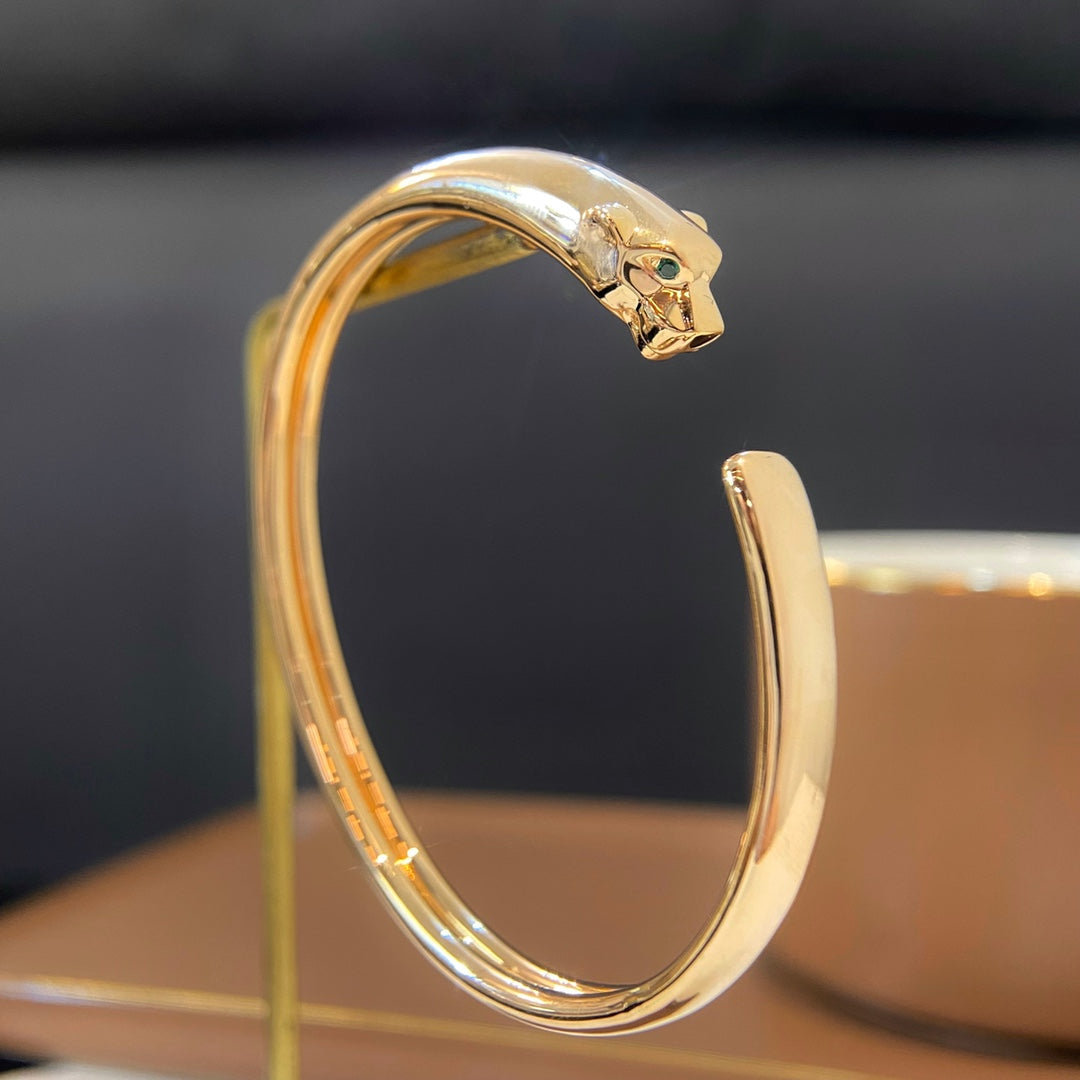 [Everoly JW]PANTHERE GOLD OPEN BRACELET