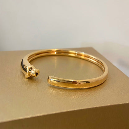 [Everoly JW]PANTHERE GOLD OPEN BRACELET