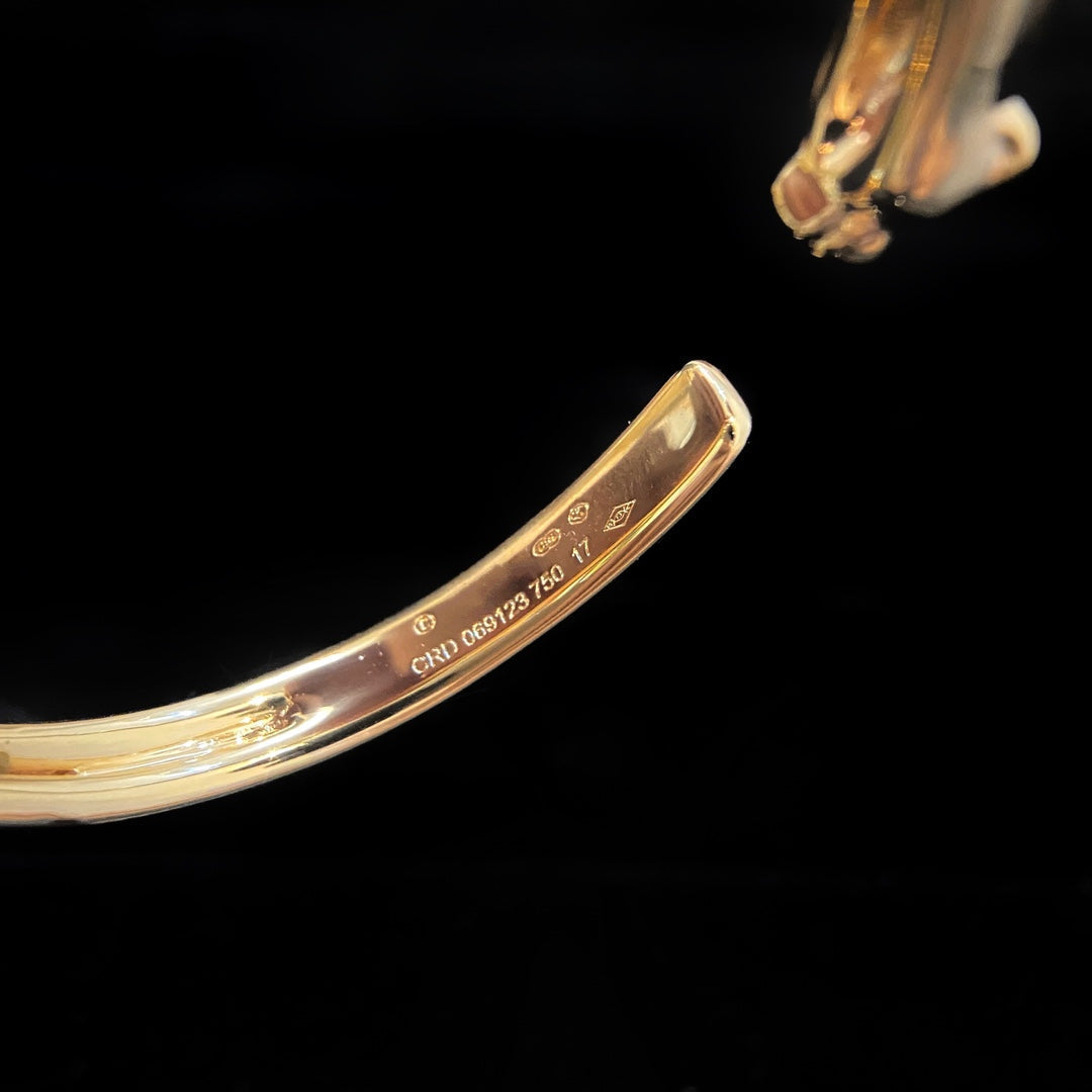 [Everoly JW]PANTHERE GOLD OPEN BRACELET