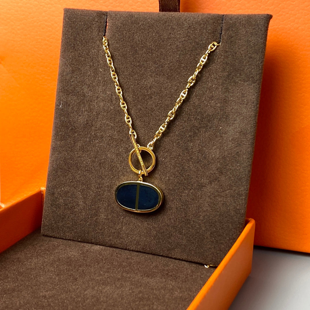 [Everoly JW]CHAINE VERSO BLACK CERAMIC NECKLACE