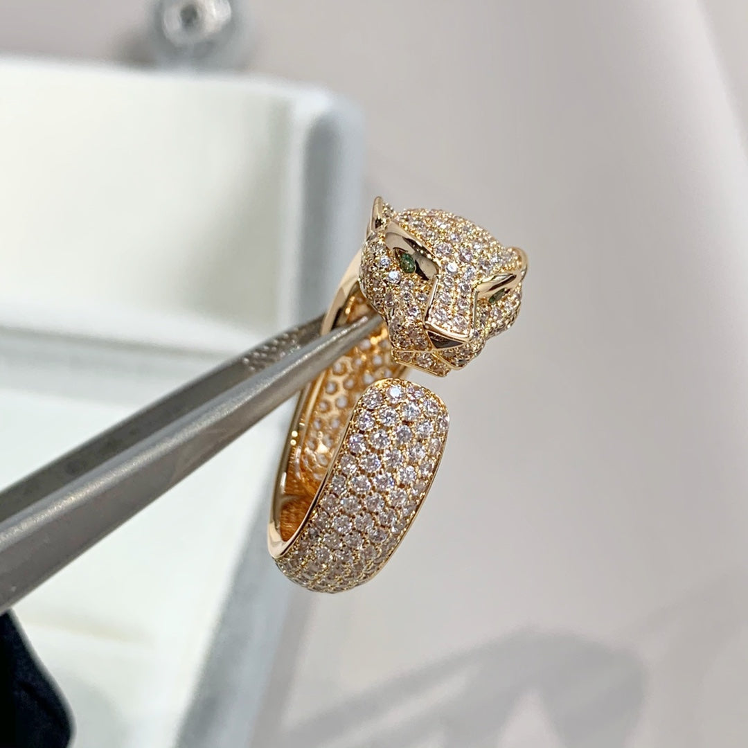 [Everoly JW]PANTHERE PINK GOLD DIAMOND RING