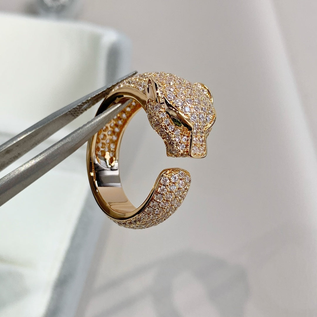 [Everoly JW]PANTHERE PINK GOLD DIAMOND RING
