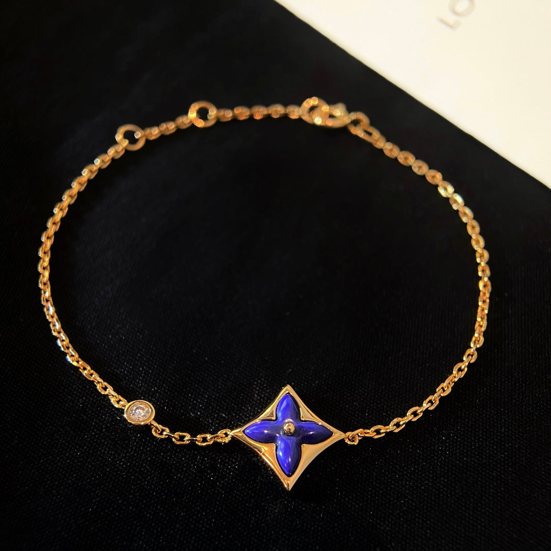 [Everoly JW]COLOR STAR PINK GOLD DIAMOND BRACELET