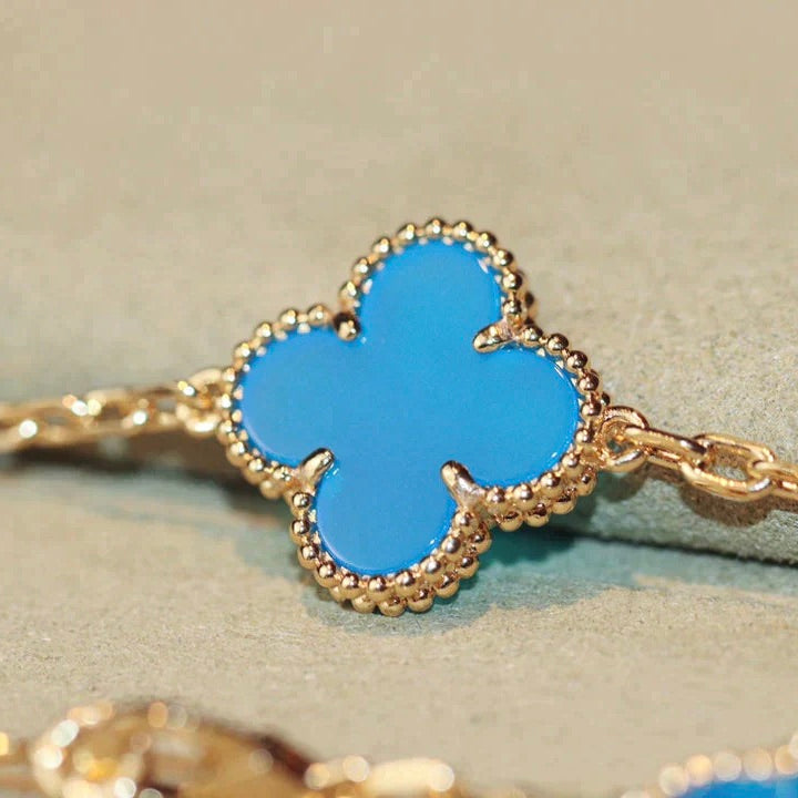 [Everoly JW]CLOVER 20 MOTIFS TURQUOISE GOLD