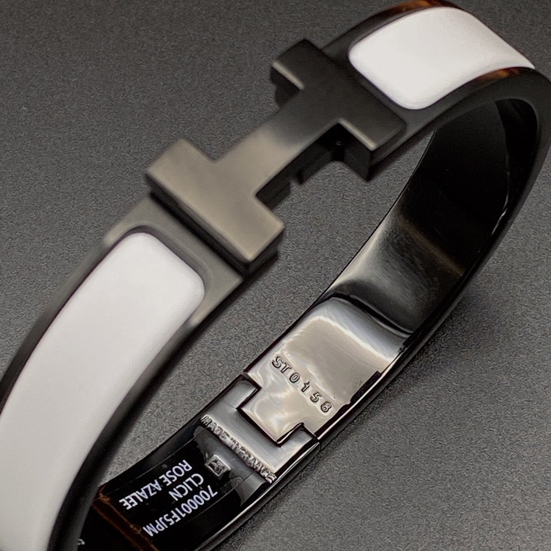 [Everoly JW]H BRACELET 12MM BLACK WHITE CERAMIC