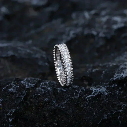 [Everoly JW]PERLEE DIAMOND SILVER RING
